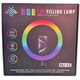 MJ-33 RGB LED Studio Ring Light – Professional Lighting for Photography & Content Creation