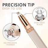 2-in-1 Flawless Facial Hair Remover & Eyebrow Trimmer | USB Rechargeable, Painless & Portable | Random Color