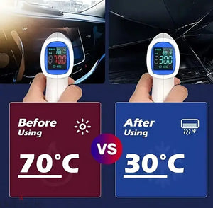 Foldable Car Windshield Umbrella Sunshade | UV Protection + Heat Blocker for All Vehicles